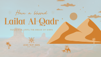 Blessed Lailat al-Qadr Facebook Event Cover Design