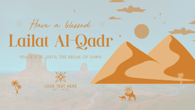 Blessed Lailat al-Qadr Facebook event cover Image Preview