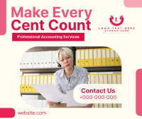 Make Every Cent Count Facebook Post Design