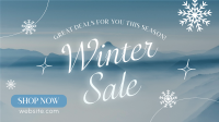 Winter Sale Facebook Event Cover Design