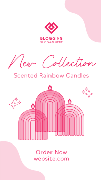 Rainbow Candle Collection TikTok Video Design