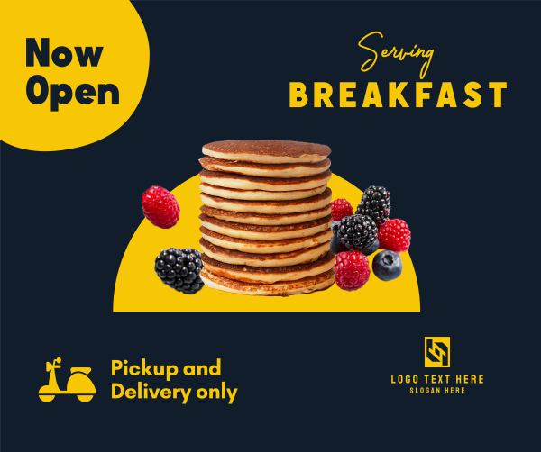 New Breakfast Restaurant Facebook Post Design Image Preview