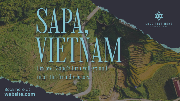 Vietnam Rice Terraces Facebook Event Cover Design