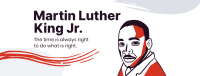 Martin Luther Portrait Facebook cover Image Preview