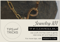 Jewelry Clean Minimal Postcard Image Preview