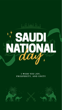 Saudi National Day YouTube Short Design