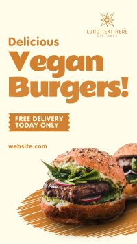 Vegan Burgers YouTube Short Design