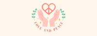 Love and Peace Facebook cover Image Preview