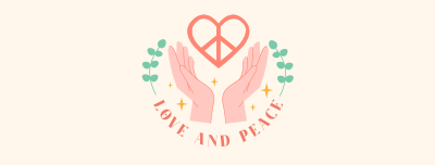 Love and Peace Facebook cover Image Preview