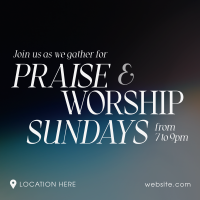 Sunday Worship Linkedin Post Image Preview