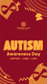 Autism Awareness Day Facebook Story Design
