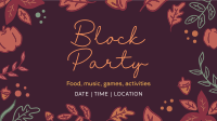 Autumn Block Party Facebook event cover Image Preview