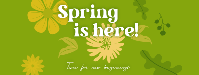 Spring New Beginnings Facebook cover Image Preview