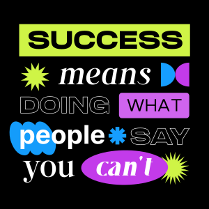 Quirky Success Quote Instagram post Image Preview