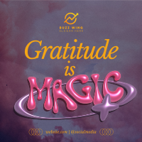 Metallic Magic Gratitude  Instagram Post Image Preview