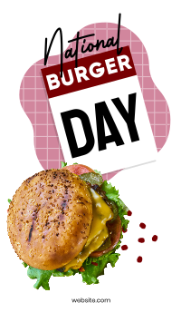 Fun Burger Day Instagram Story Design