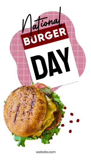 Fun Burger Day Instagram story Image Preview