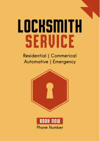 Locksmith Services Flyer Design