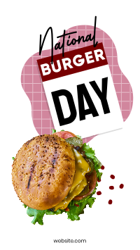 Fun Burger Day Facebook Story Image Preview