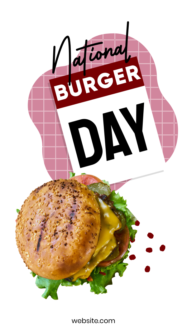 Fun Burger Day Facebook Story Design