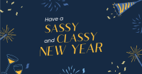 Sassy New Year Spirit Facebook ad Image Preview