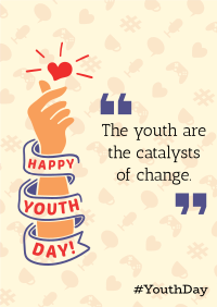 Youth Day Quote Poster Design