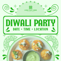 Playful Retro Diwali Instagram Post Preview
