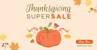 Thanksgiving Pumpkin Sale Facebook Ad Design