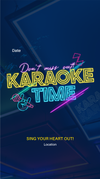 Join Karaoke Time Instagram Reel Design