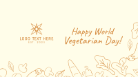 World Vegetarian Day Zoom Background Design