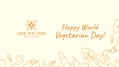 World Vegetarian Day Zoom Background Image Preview