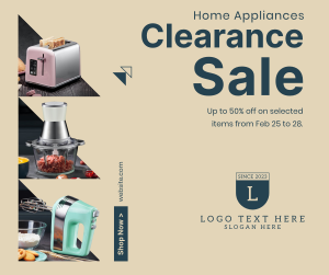 Appliance Clearance Sale Facebook post Image Preview