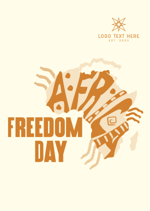 Freedom Africa Map Poster Image Preview