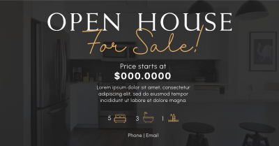 Open Grey House Facebook ad Image Preview