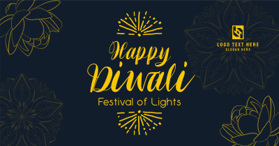 Lotus Diwali Greeting Facebook ad Image Preview