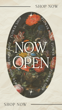 Flower Shop Open Now Instagram Story Design