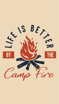 Camp Fire Facebook story Image Preview