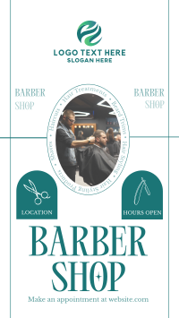 Rustic Barber Shop Facebook story Image Preview