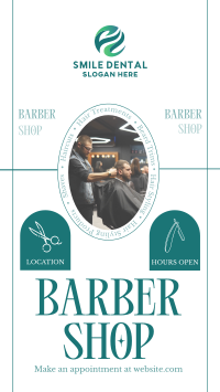Rustic Barber Shop Facebook Story Image Preview