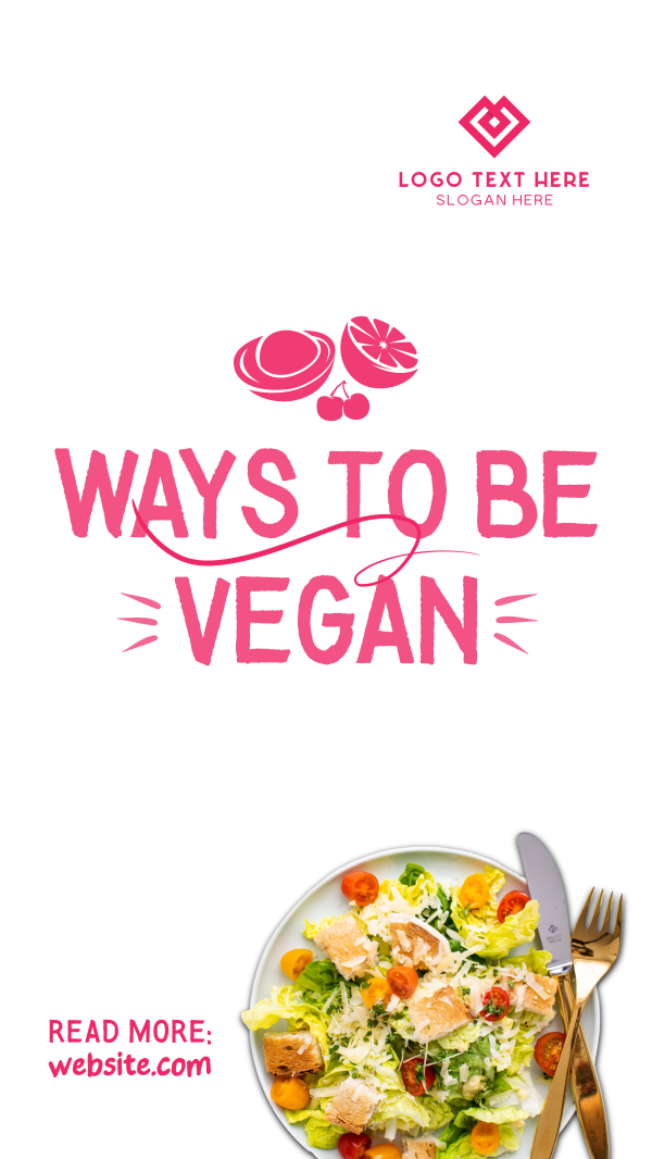 Vegan Food Adventure Instagram Story Design