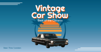 Vintage Car Show Facebook Ad Design