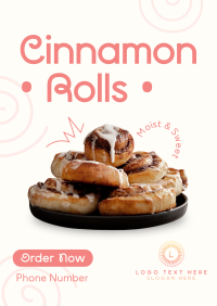 Quirky Cinnamon Rolls Poster Image Preview