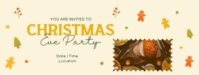 Christmas Eve Party Facebook cover Image Preview