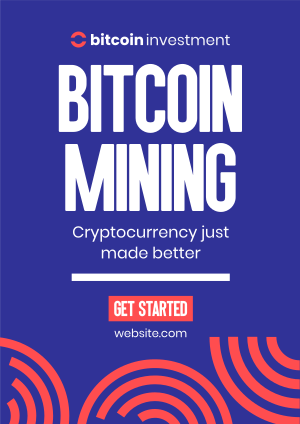 Start Bitcoin Mining Flyer Image Preview