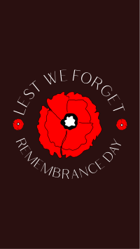 Lest We Forget Facebook story Image Preview