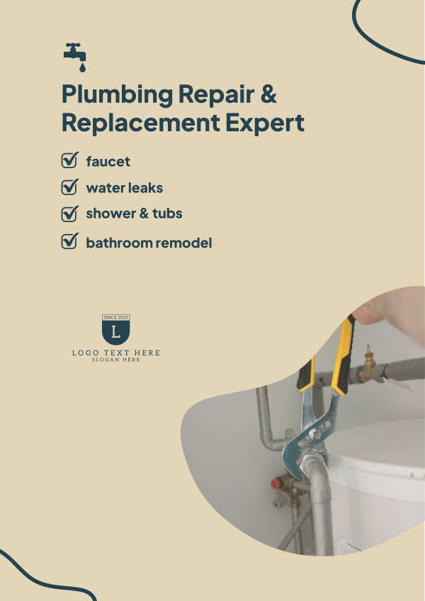 Plumbing Repair Service Poster Design Image Preview