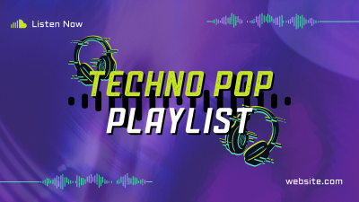 Techno Pop Music Facebook event cover Image Preview