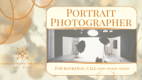 Modern Portrait Photographer Facebook Event Cover Design