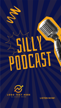 Silly Podcast Facebook Story Design