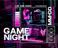 Neon Game Night Facebook post Image Preview